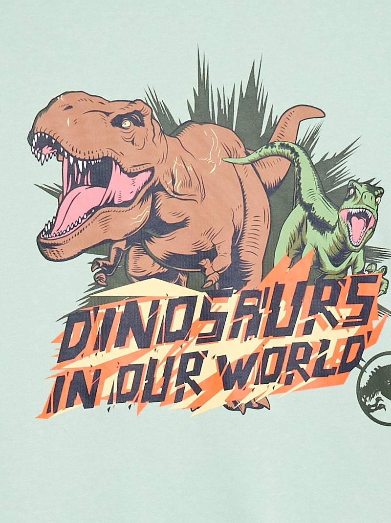 Sudadera de cuello redondo 'Jurassic World' Verde - Kiabi