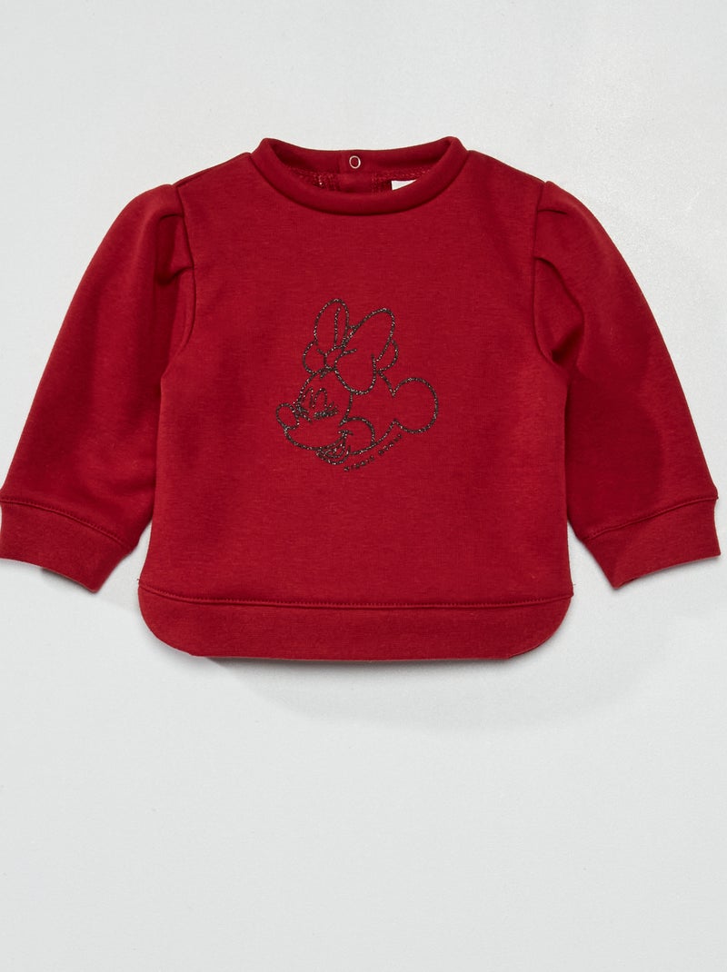 Sudadera de cuello redondo 'Minnie Mouse' ROJO - Kiabi