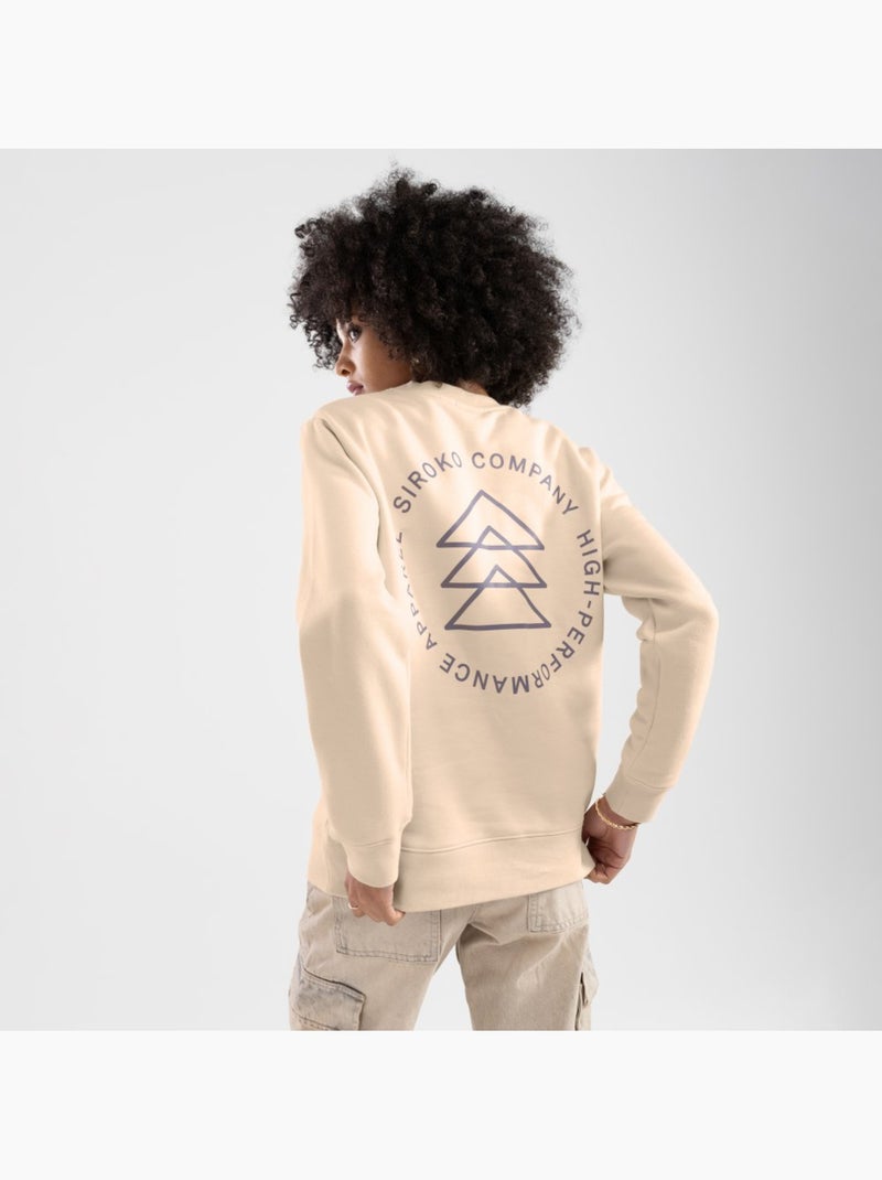 Sudadera de cuello redondo mujer lifestyle mujer stream-w Beige - Kiabi