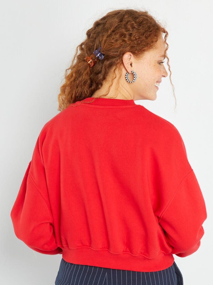 Sudadera de cuello redondo 'New York' ROJO - Kiabi