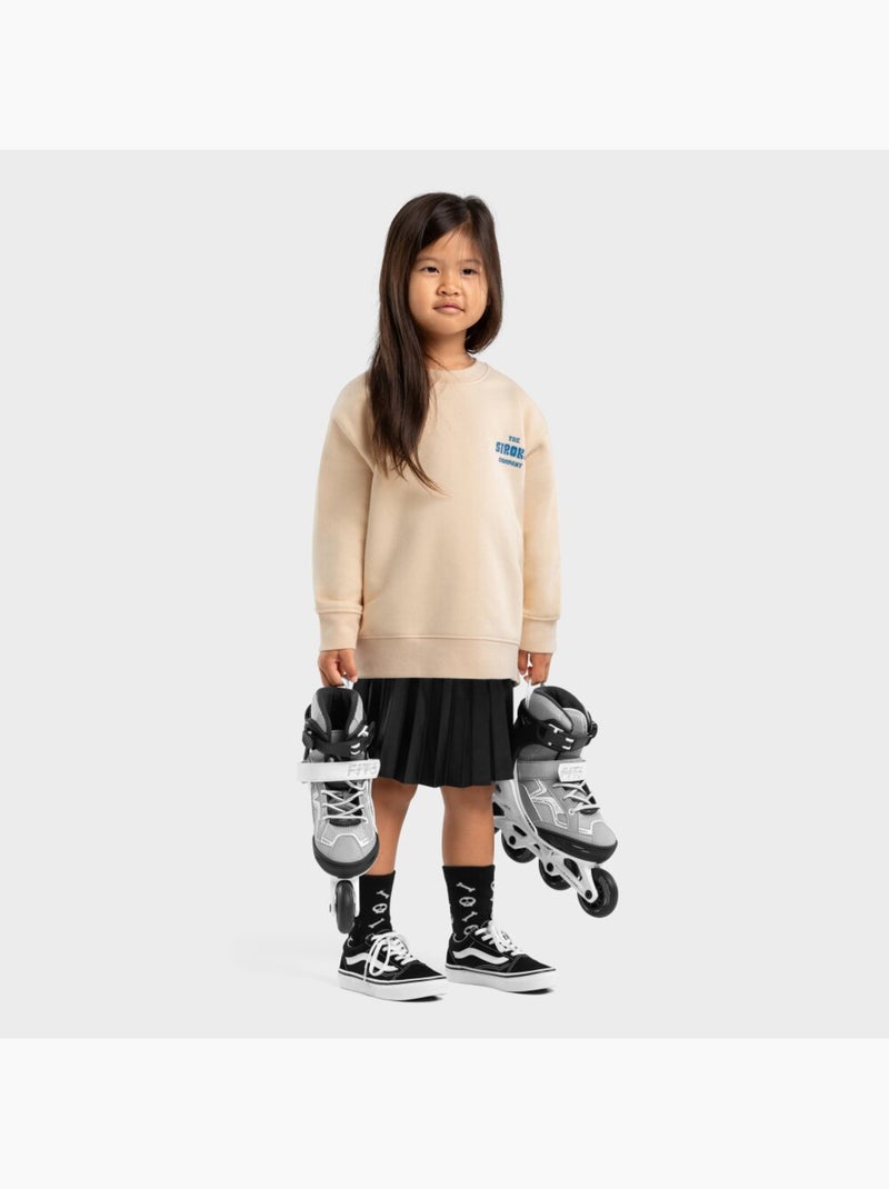 Sudadera de cuello redondo niña lifestyle niños y niñas gang-g Beige - Kiabi