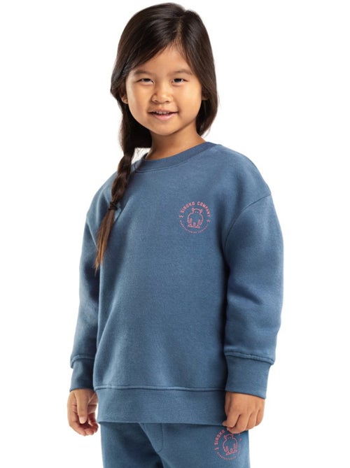 Sudadera de cuello redondo niña lifestyle niños y niñas glob-g - Kiabi Sudadera de cuello redondo niña lifestyle niños y niñas glob-g - Kiabi