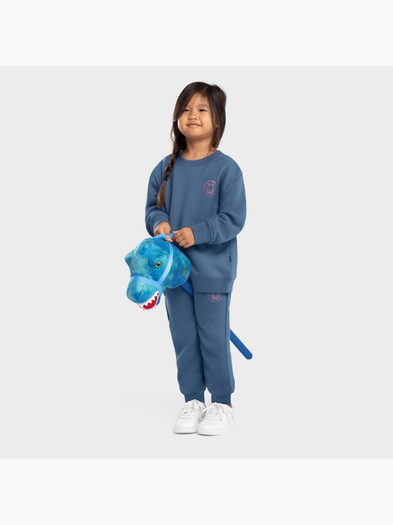 Sudadera de cuello redondo niña lifestyle niños y niñas glob-g Azul - Kiabi