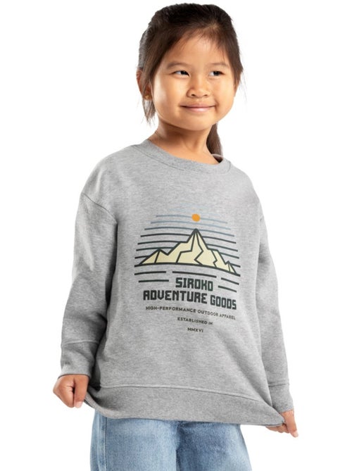Sudadera de cuello redondo niña lifestyle niños y niñas progress-g - Kiabi Sudadera de cuello redondo niña lifestyle niños y niñas progress-g - Kiabi