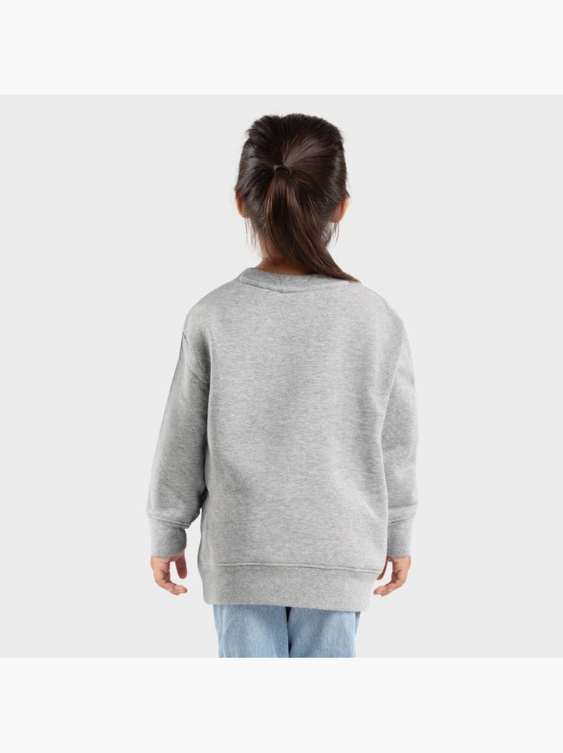 Sudadera de cuello redondo niña lifestyle niños y niñas progress-g Blanco Gris - Kiabi
