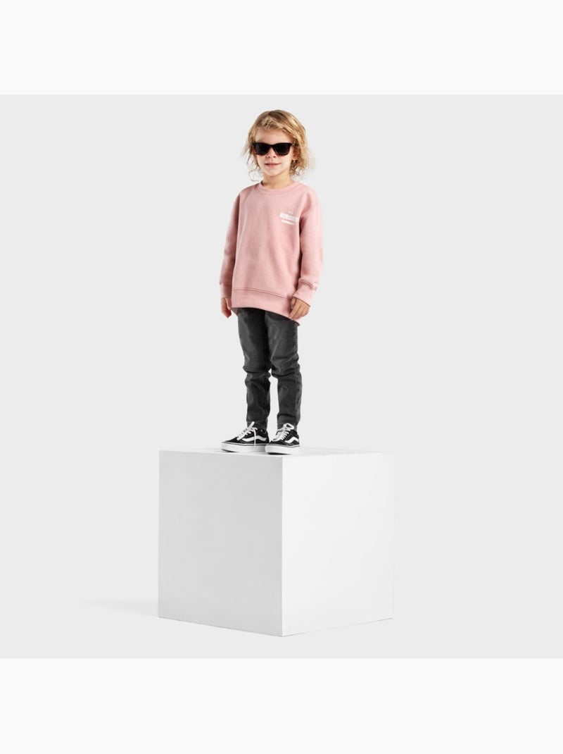 Sudadera de cuello redondo niño lifestyle niños y niñas cheer Rosa - Kiabi