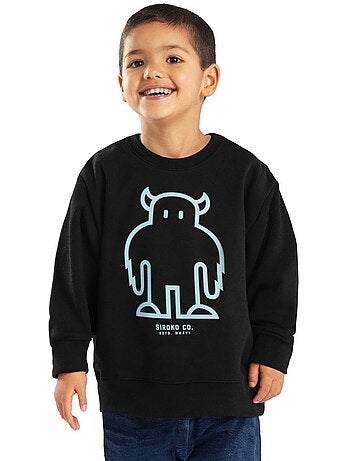 Sudadera de cuello redondo niño lifestyle niños y niñas furry