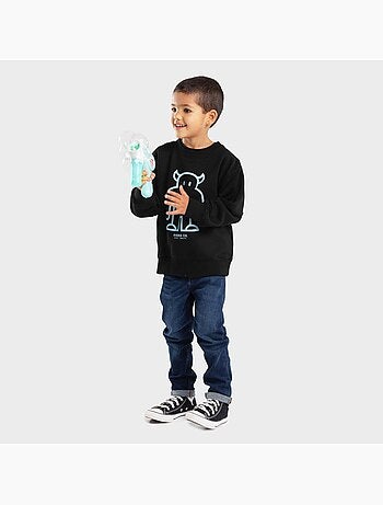 Sudadera de cuello redondo niño lifestyle niños y niñas furry