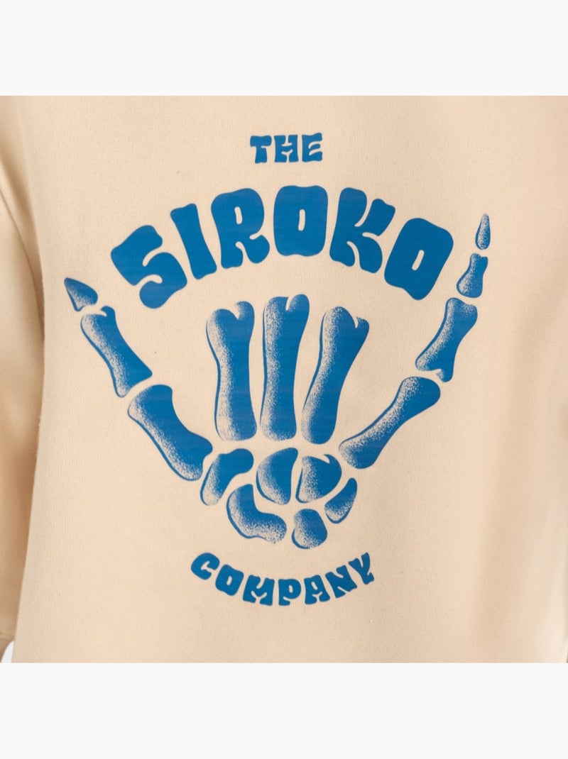 Sudadera de cuello redondo niño lifestyle niños y niñas gang Beige - Kiabi