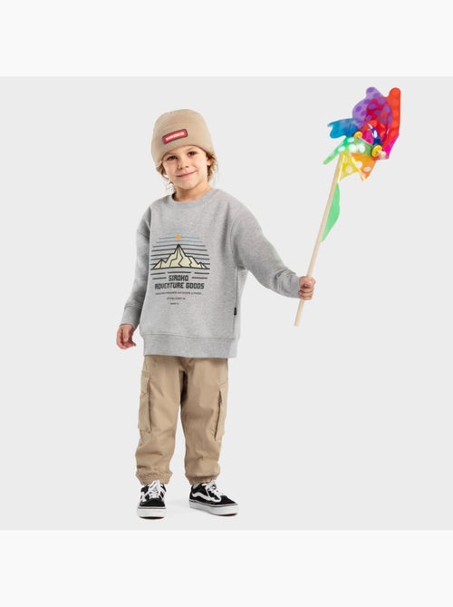 Sudadera de cuello redondo niño lifestyle niños y niñas progress - Kiabi Sudadera de cuello redondo niño lifestyle niños y niñas progress - Kiabi