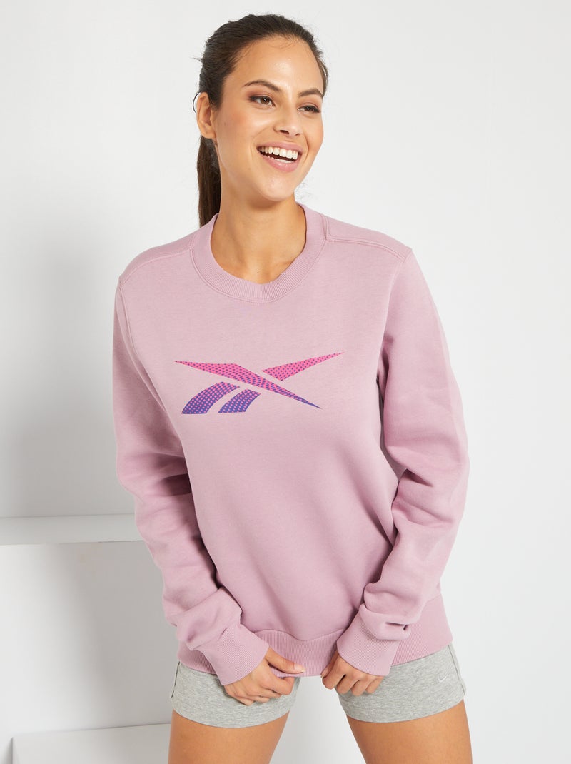 Sudadera de cuello redondo 'Reebok' PURPURA - Kiabi