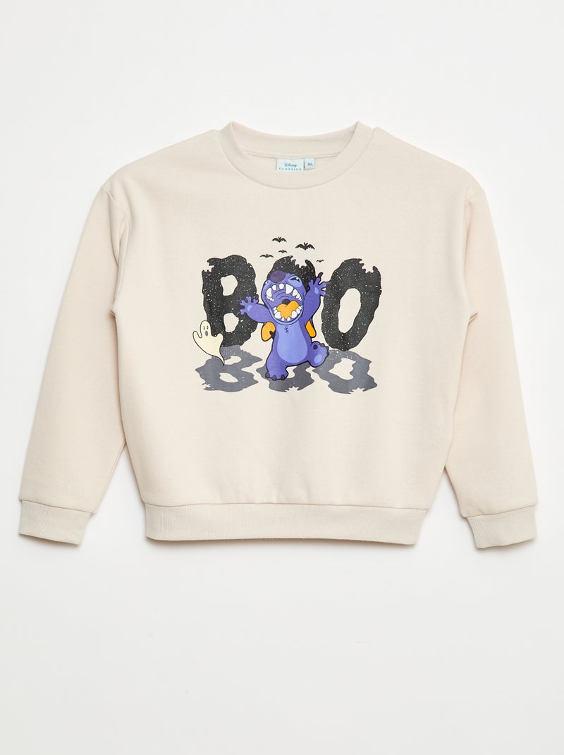 Sudadera de cuello redondo 'Stitch' Gris - Kiabi