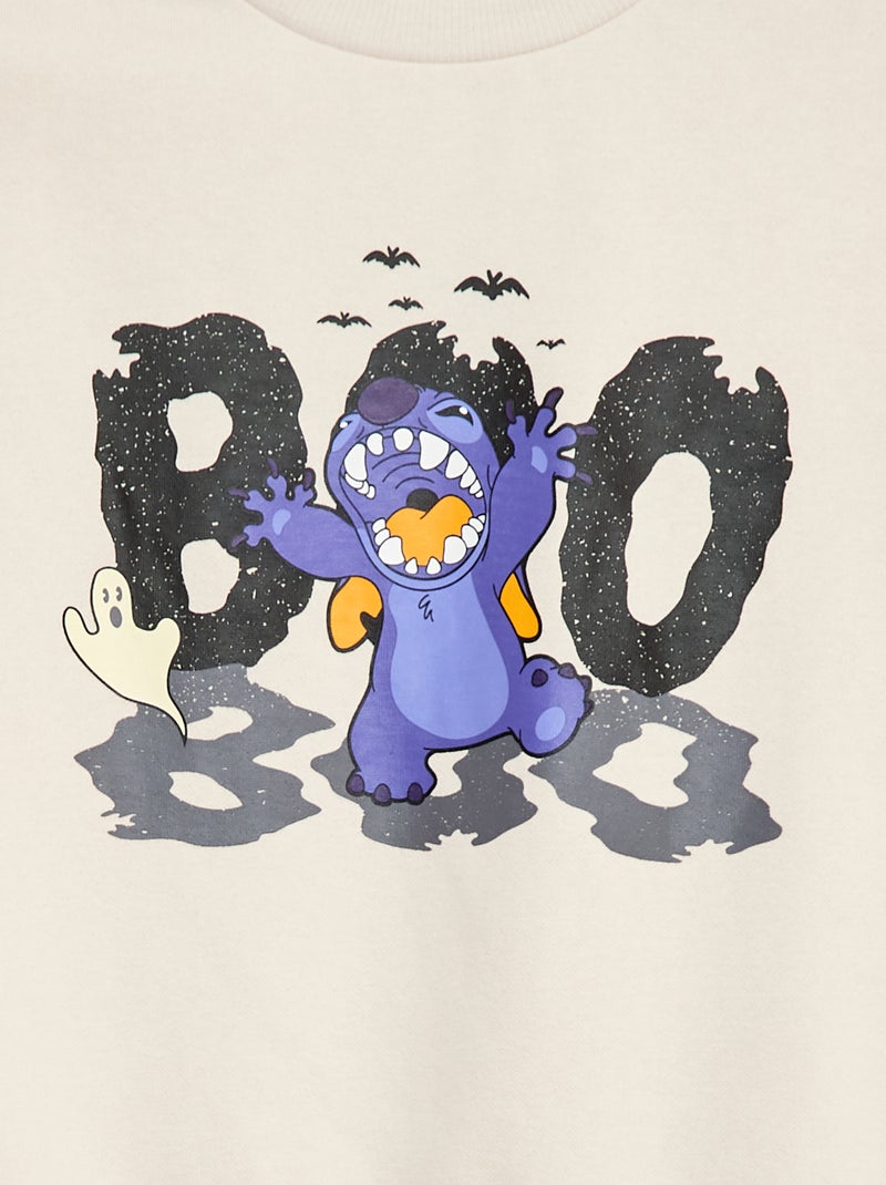 Sudadera de cuello redondo 'Stitch' Gris - Kiabi