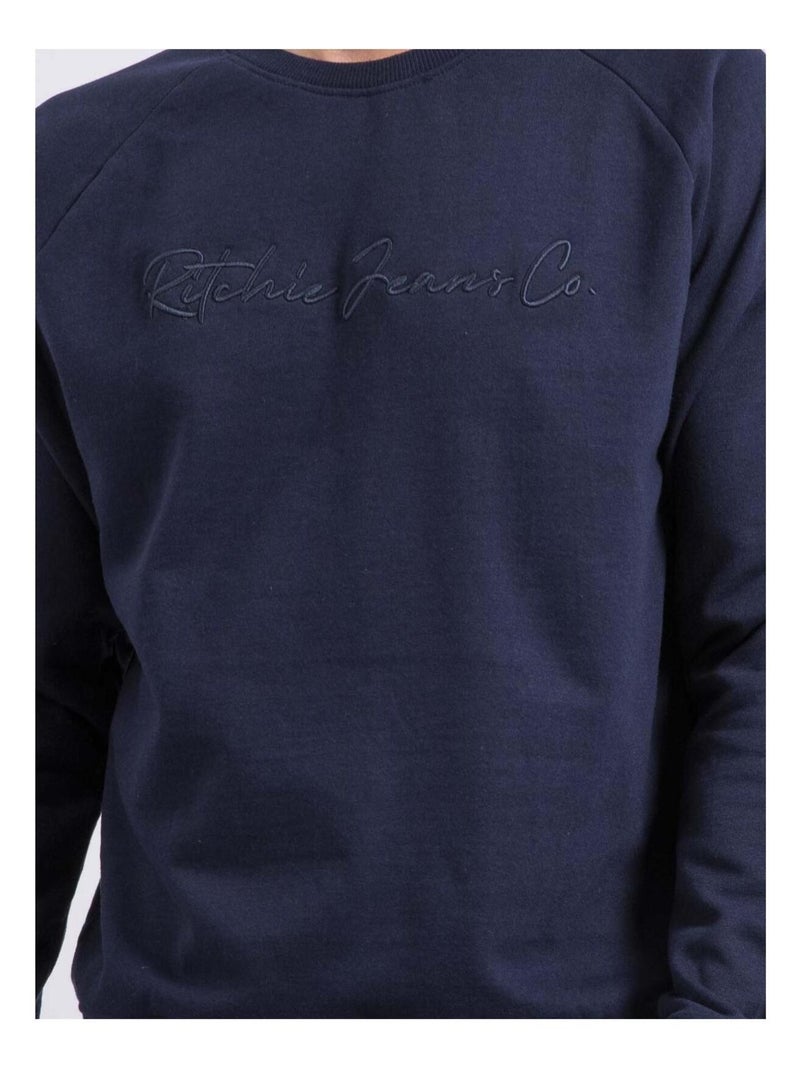 Sudadera de cuello redondo WINAMOK Azul marino - Kiabi