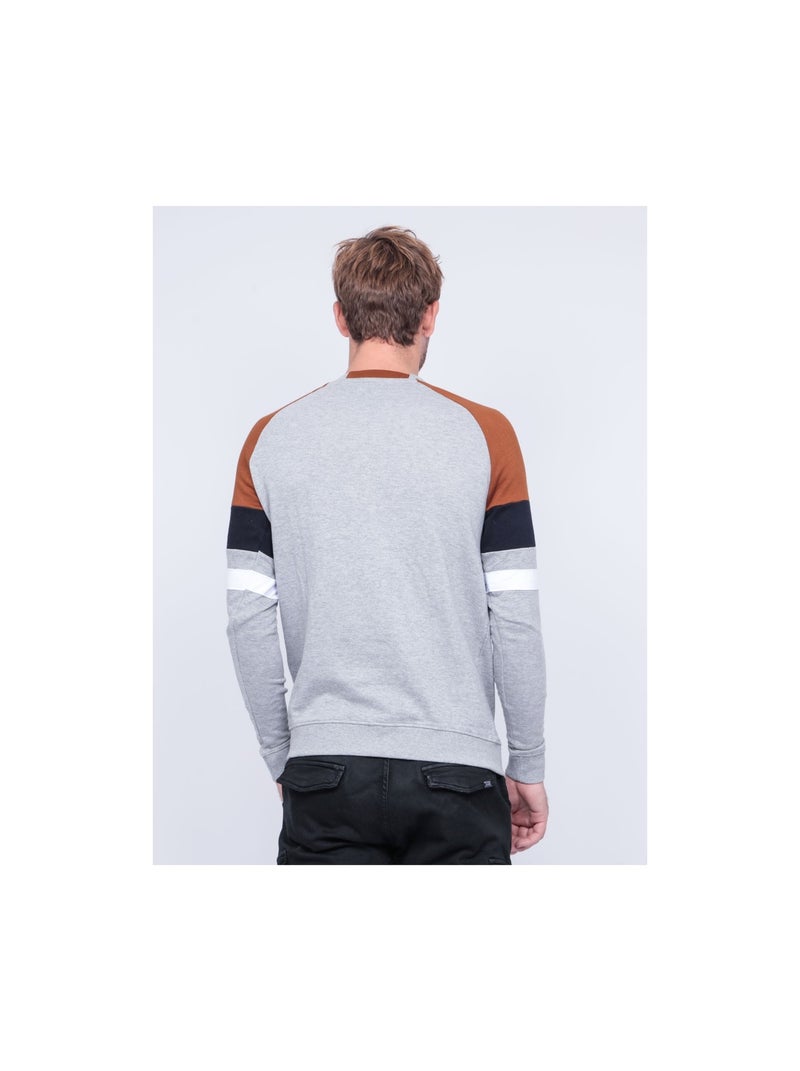 Sudadera de cuello redondo WOLBERT Marrón glaseado - Kiabi