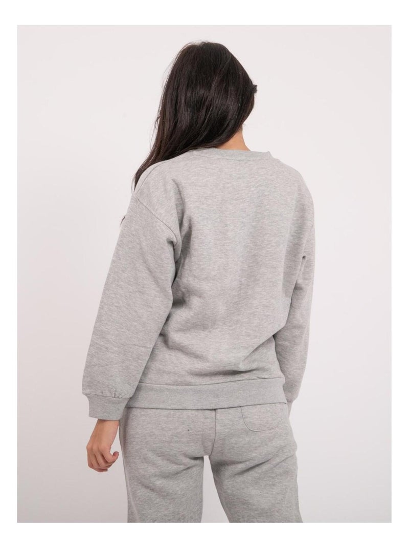 Sudadera de cuello redondo YORK Gris - Kiabi