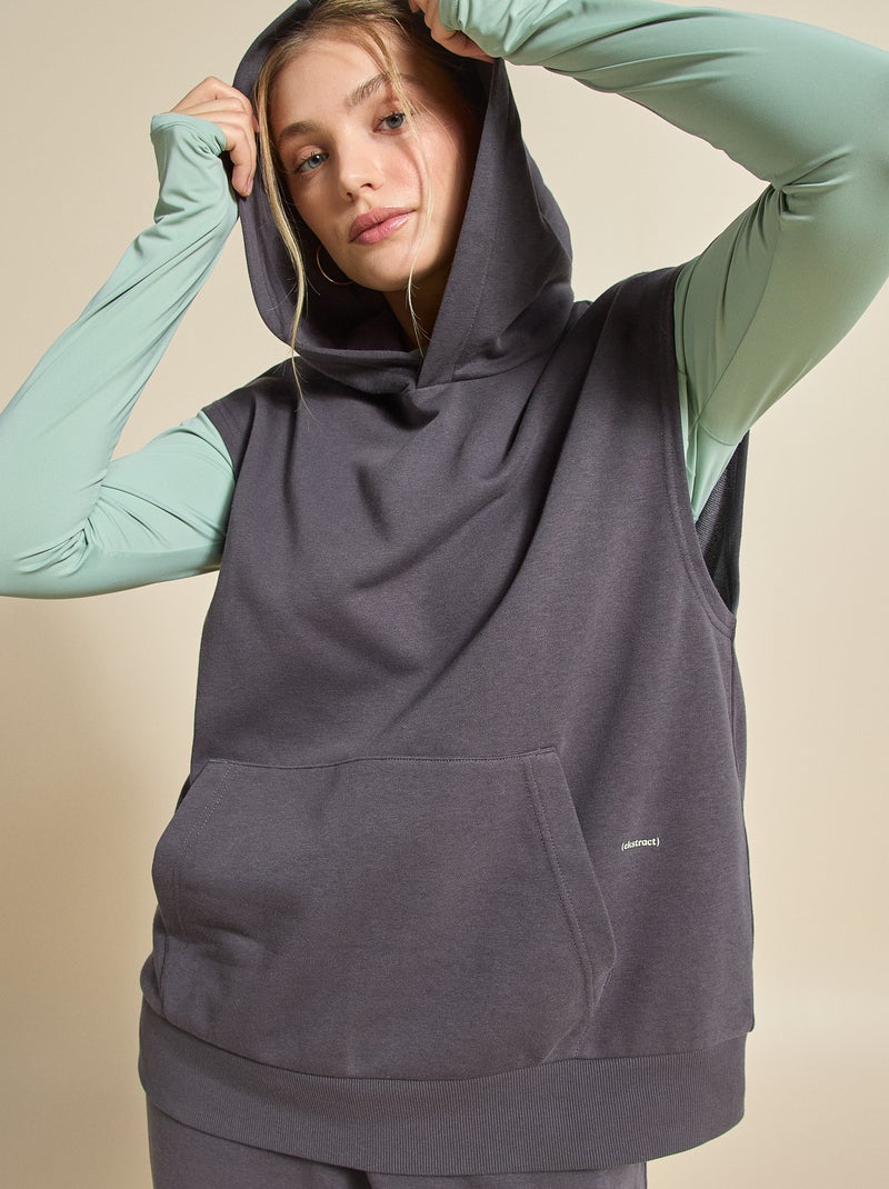 Sudadera de deporte sin mangas - (ekstract) Negro - Kiabi