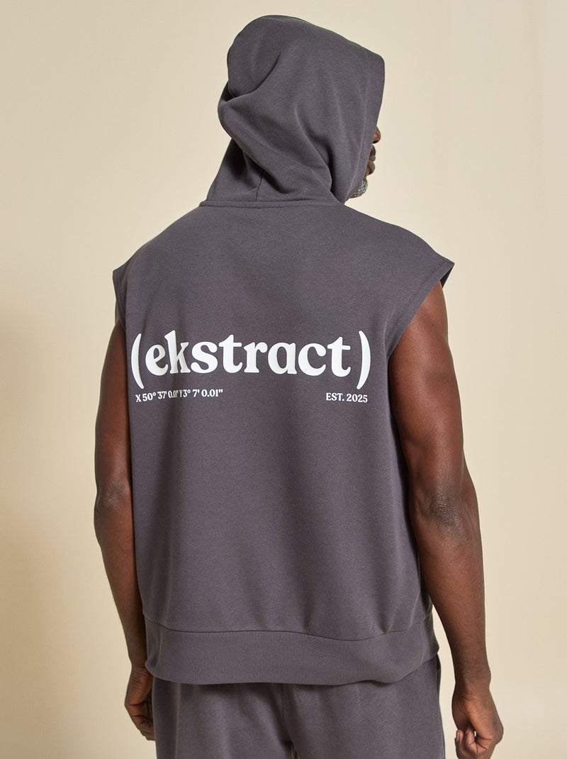 Sudadera de deporte sin mangas - (ekstract) Negro - Kiabi