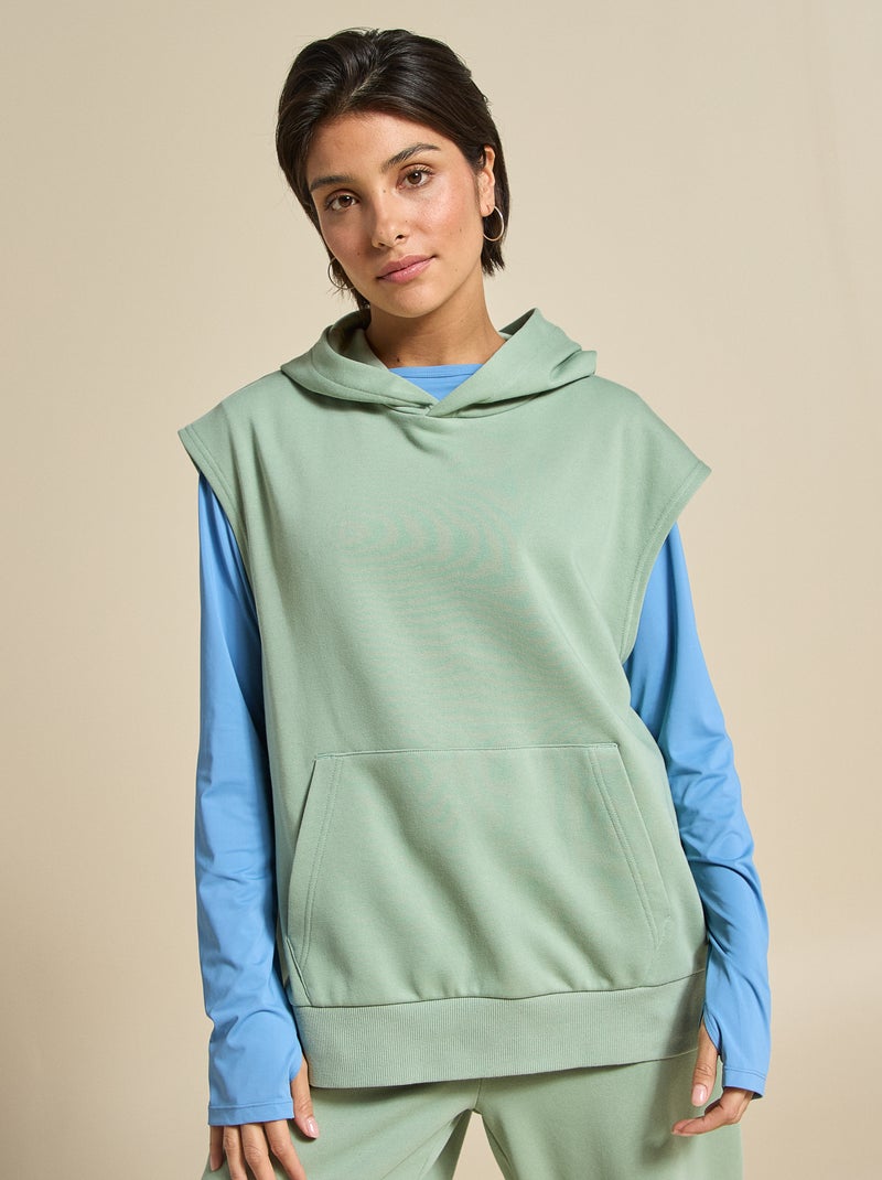 Sudadera de deporte sin mangas - (ekstract) Verde - Kiabi