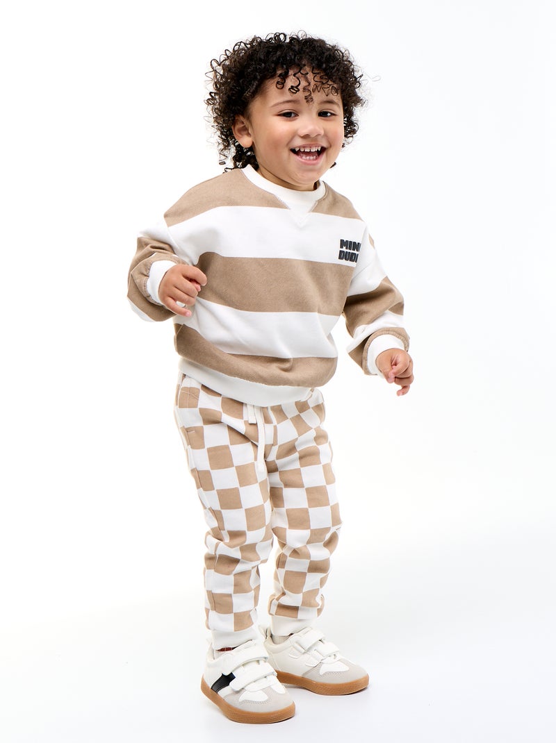 Sudadera de felpa Beige - Kiabi