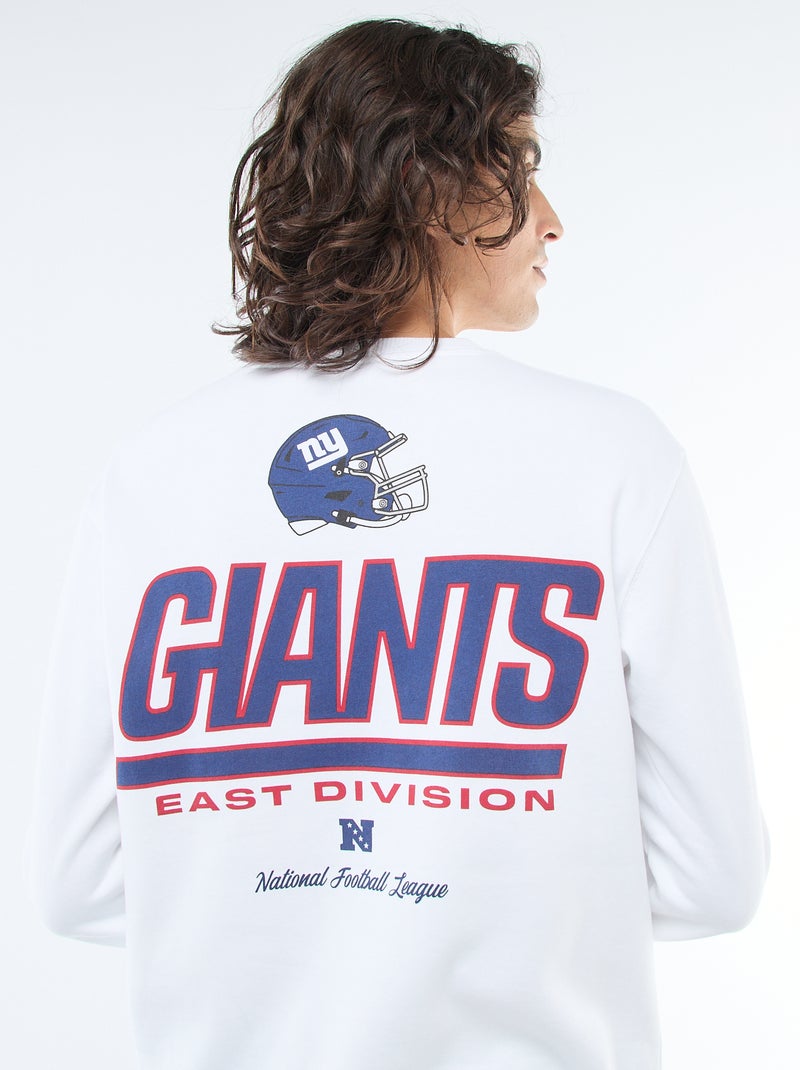 Sudadera de felpa bordada 'NFL' Blanco - Kiabi
