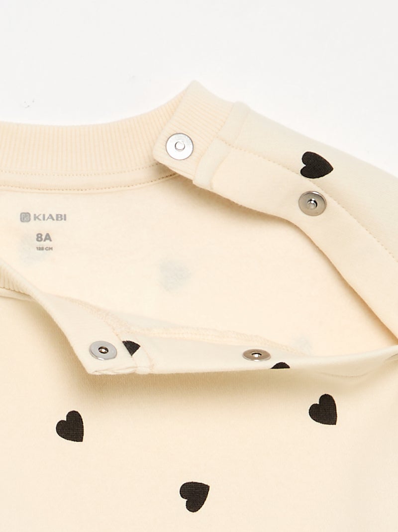 Sudadera de felpa cálida - colección fácil de poner Beige - Kiabi