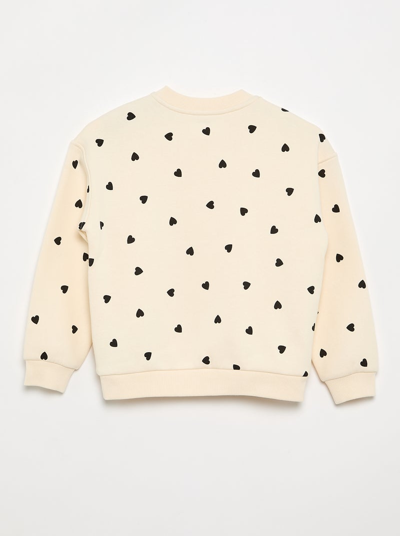 Sudadera de felpa cálida - colección fácil de poner Beige - Kiabi
