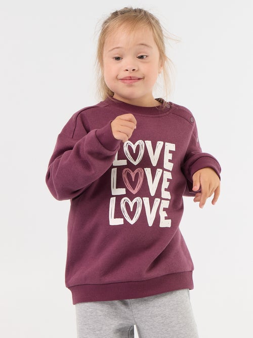Sudadera de felpa cálida - colección fácil de poner - Kiabi