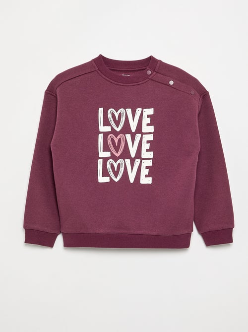 Sudadera de felpa cálida - colección fácil de poner - Kiabi