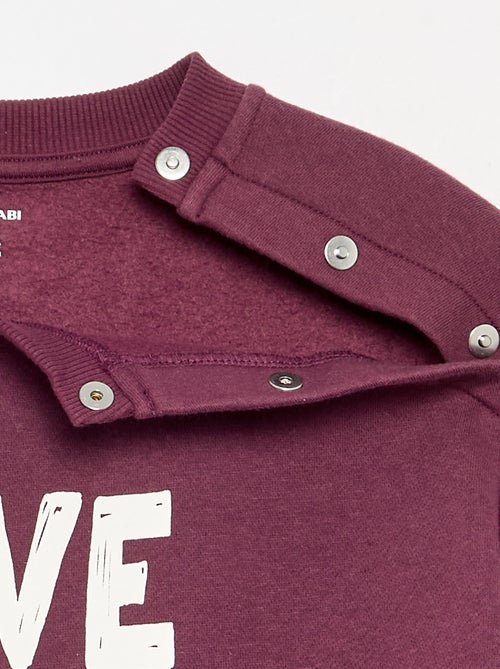 Sudadera de felpa cálida - colección fácil de poner - Kiabi