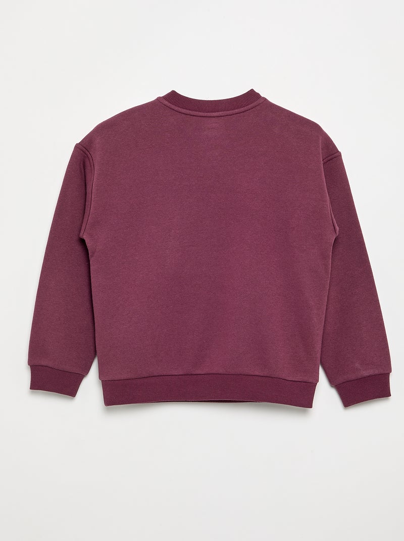 Sudadera de felpa cálida - colección fácil de poner Rojo - Kiabi