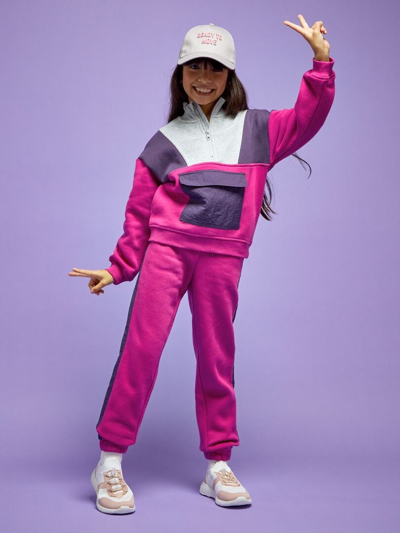 Colorblock 218 Sudadera de felpa colorblock - fucsia - Kiabi - 12.00€