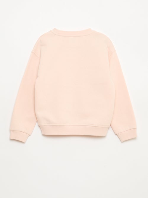 Sudadera de felpa con adorno de strass - Kiabi