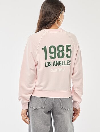 Sudadera de felpa con bandas contrastantes