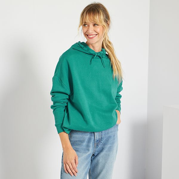 ESPRIT - Vestido de felpa con capucha en mezcla de algodón ecológico en  nuestra tienda online