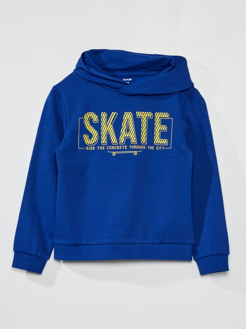 Sudadera de felpa con capucha AZUL - Kiabi