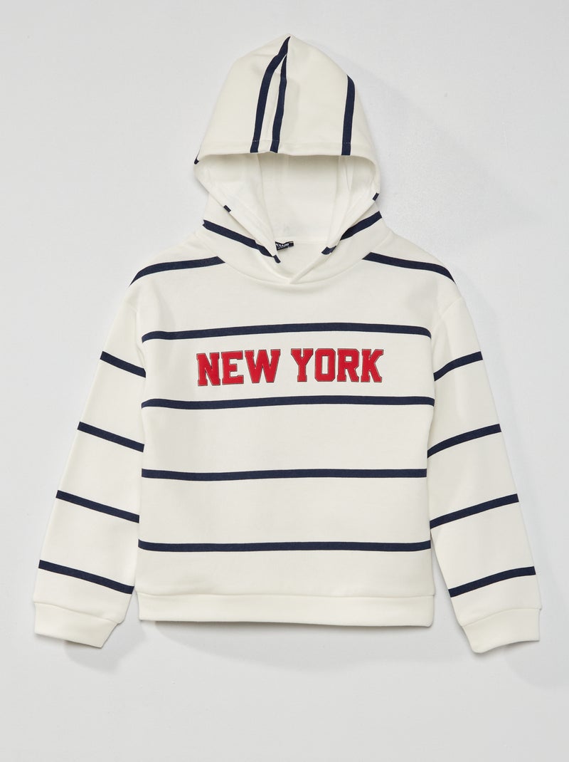 Sudadera de felpa con capucha AZUL - Kiabi