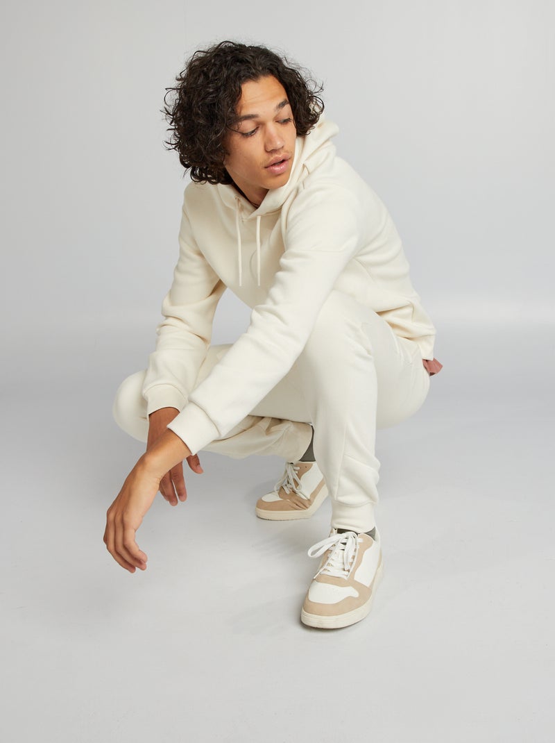 Sudadera de felpa con capucha BLANCO - Kiabi