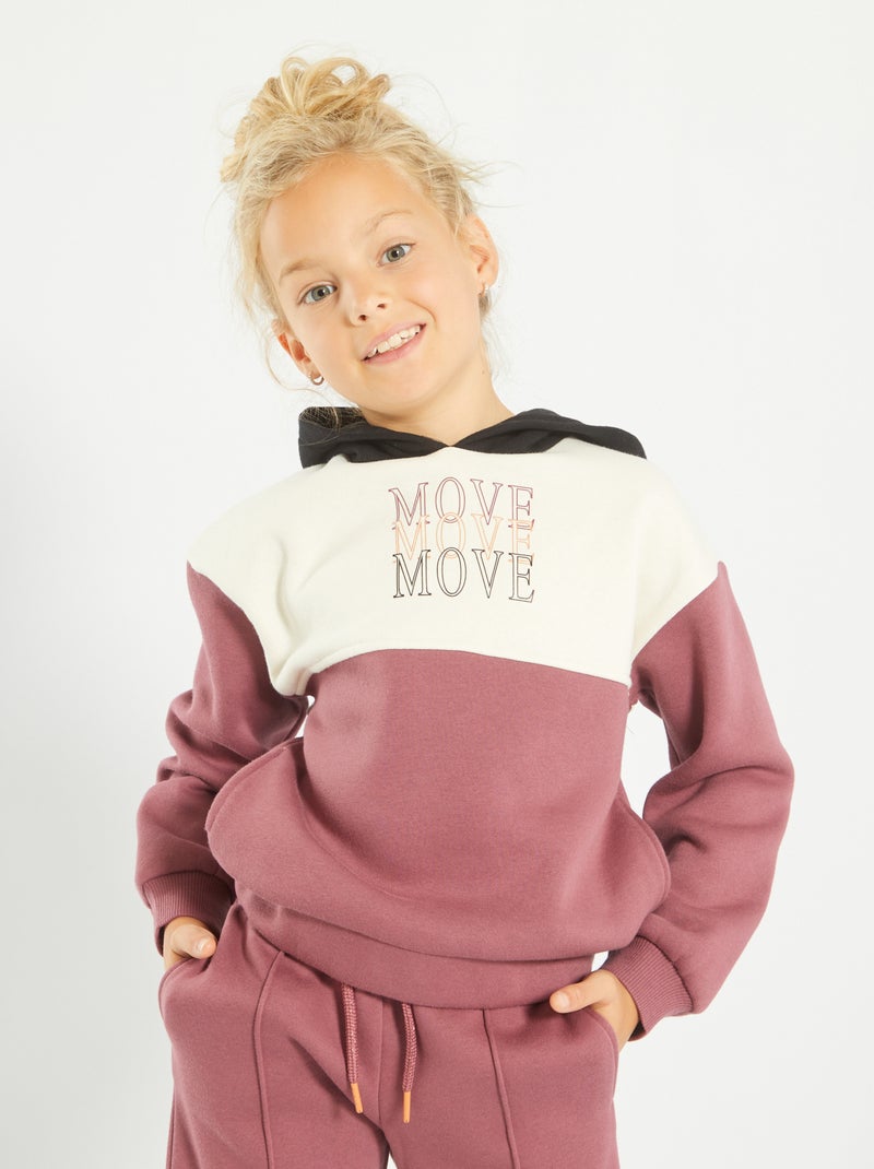 Sudadera de felpa con capucha BLANCO - Kiabi