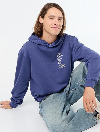 Sudadera de felpa con capucha estampada