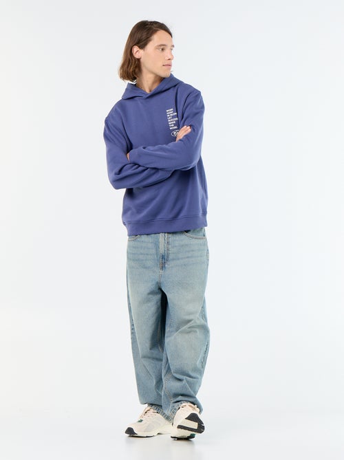 Sudadera de felpa con capucha estampada - Kiabi Sudadera de felpa con capucha estampada - Kiabi