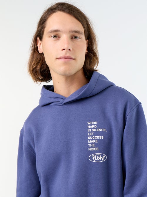 Sudadera de felpa con capucha estampada - Kiabi Sudadera de felpa con capucha estampada - Kiabi