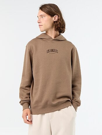 Sudadera de felpa con capucha estampada