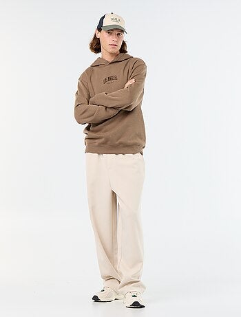 Sudadera de felpa con capucha estampada