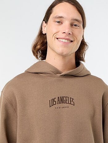 Sudadera de felpa con capucha estampada
