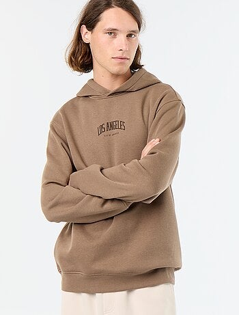Sudadera de felpa con capucha estampada