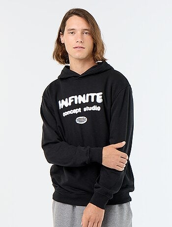 Sudadera de felpa con capucha estampada