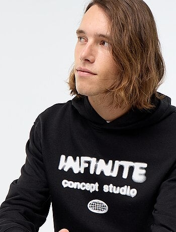 Sudadera de felpa con capucha estampada