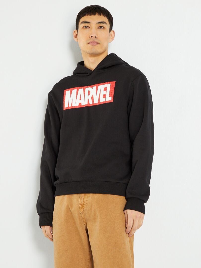Sudadera de felpa con capucha 'Marvel' NEGRO - Kiabi