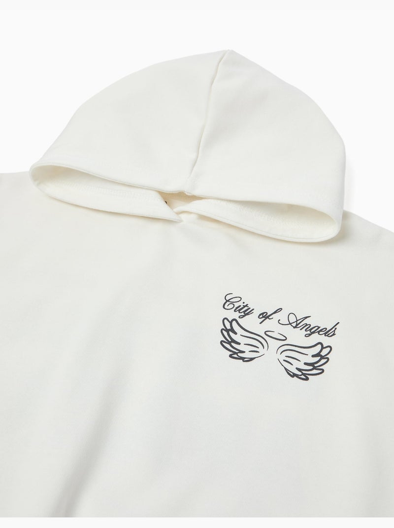 Sudadera de felpa con capucha, MO Fashion Blanco - Kiabi
